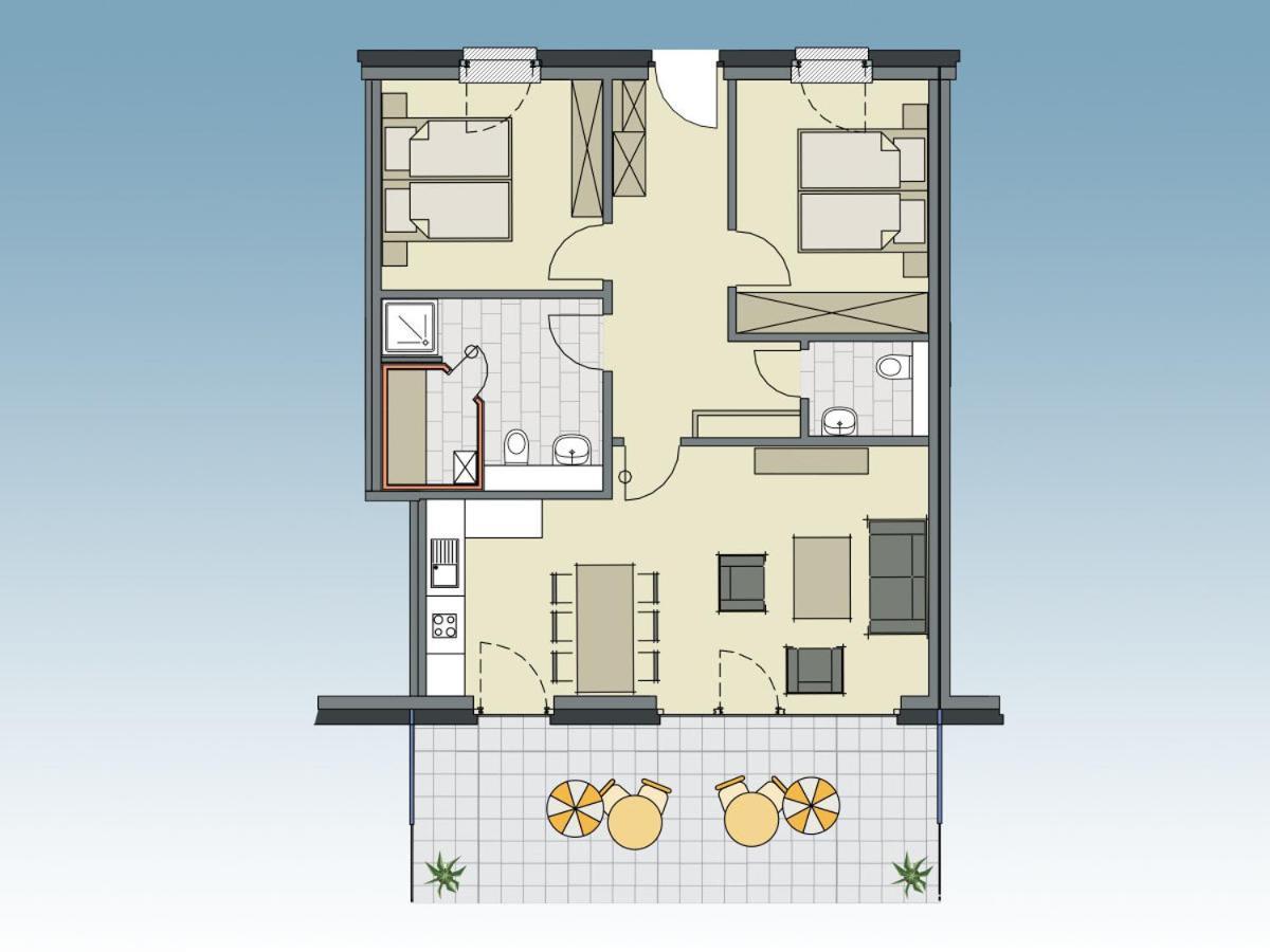 5 Sterne Penthouse Deichsuite ビューズム エクステリア 写真